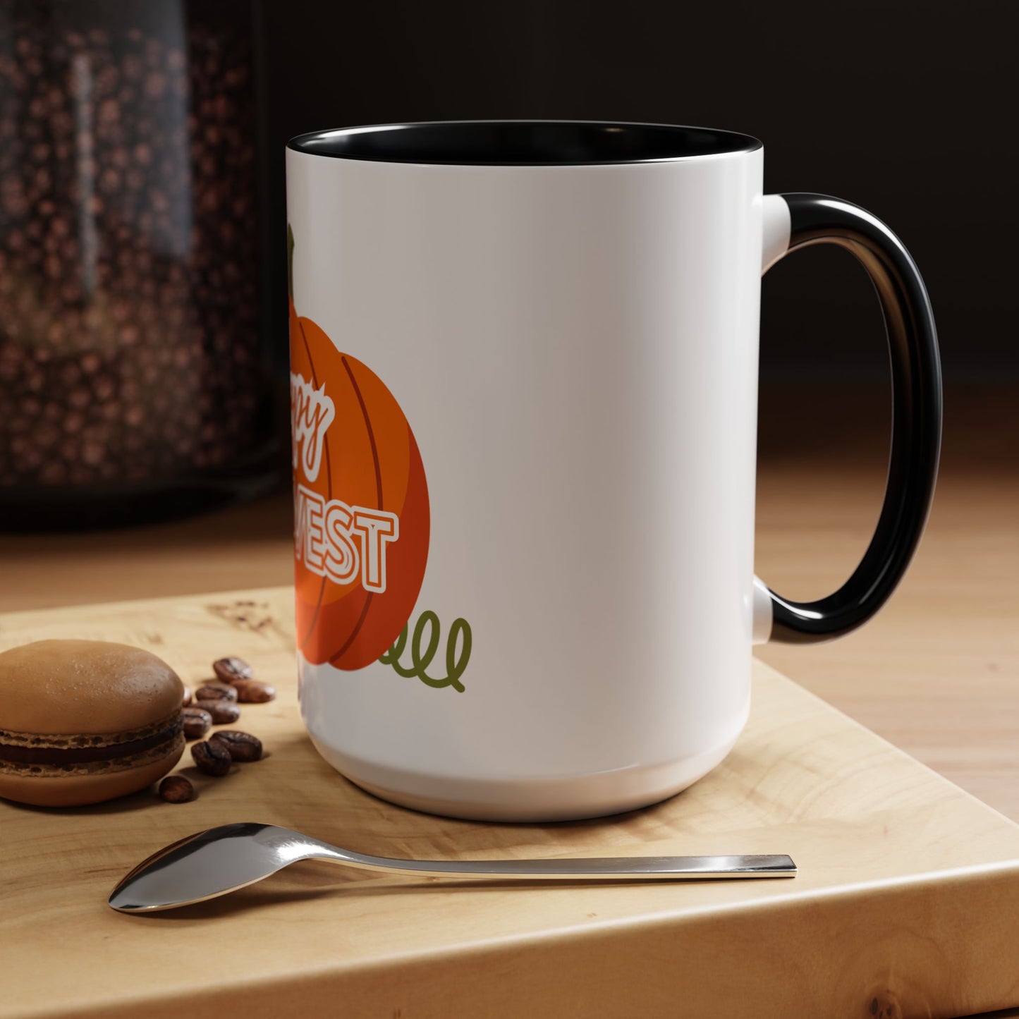 Happy Harvest Pumpkin Coffee Mug, Fall Mug, Seasonal Decor, Gift for Coffee Lovers, Autumn Vibes, Halloween Decoration