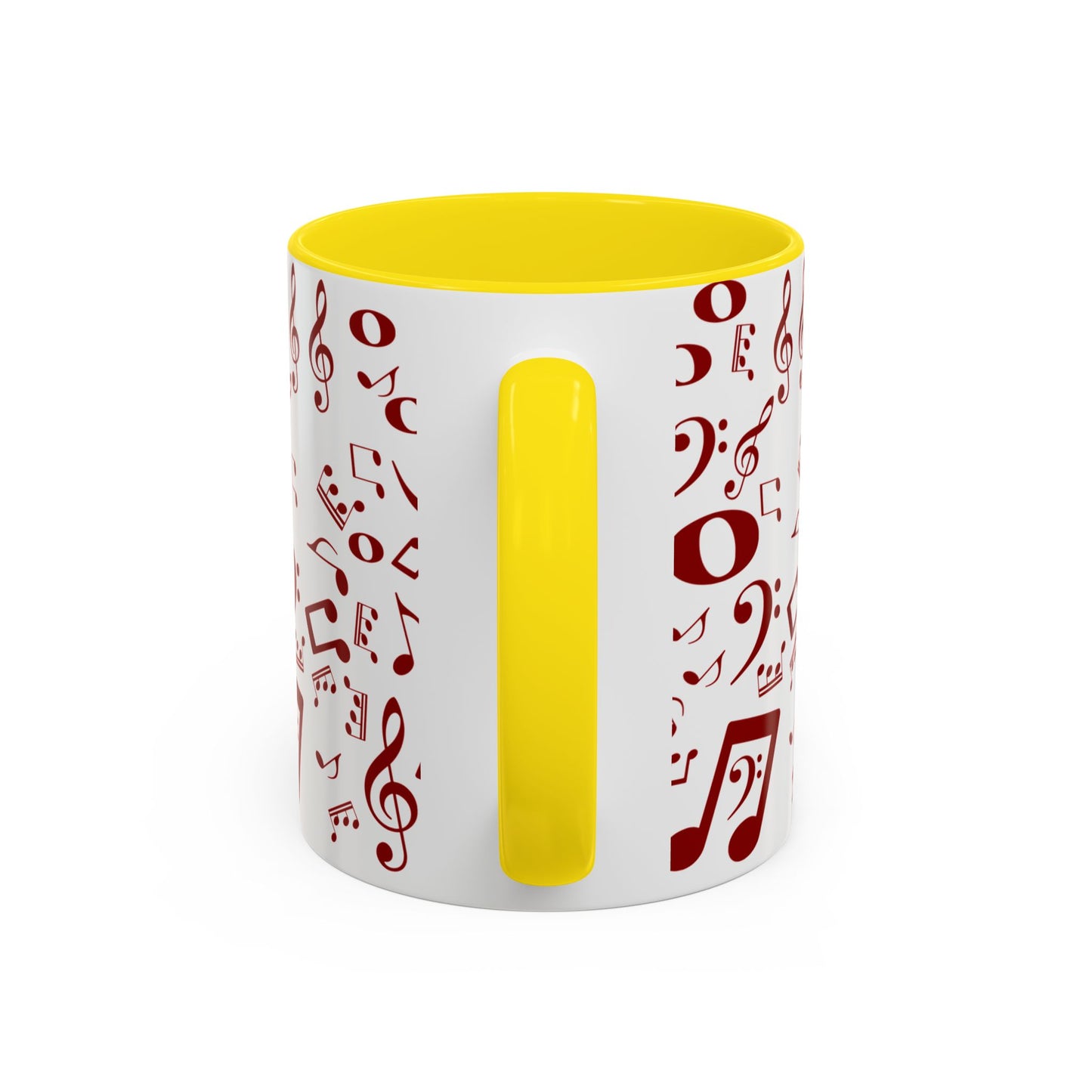 Accent Coffee Mug (11, 15oz) - Musical Notes