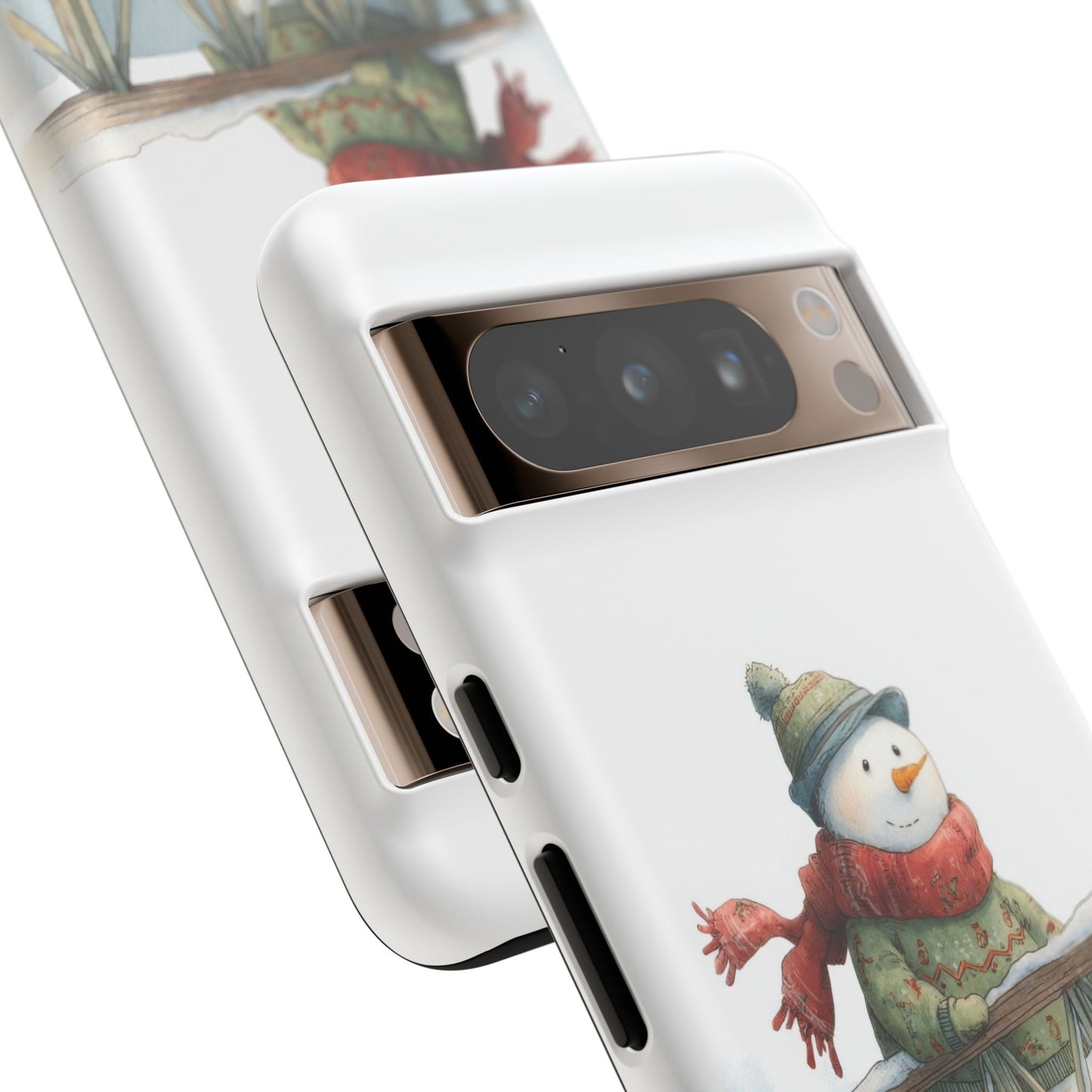 Snowman Phone Case – Winter Holiday Gift, Cute Snowman Design, Winter Accessories, Protective Phone Case, Unique Christmas Present