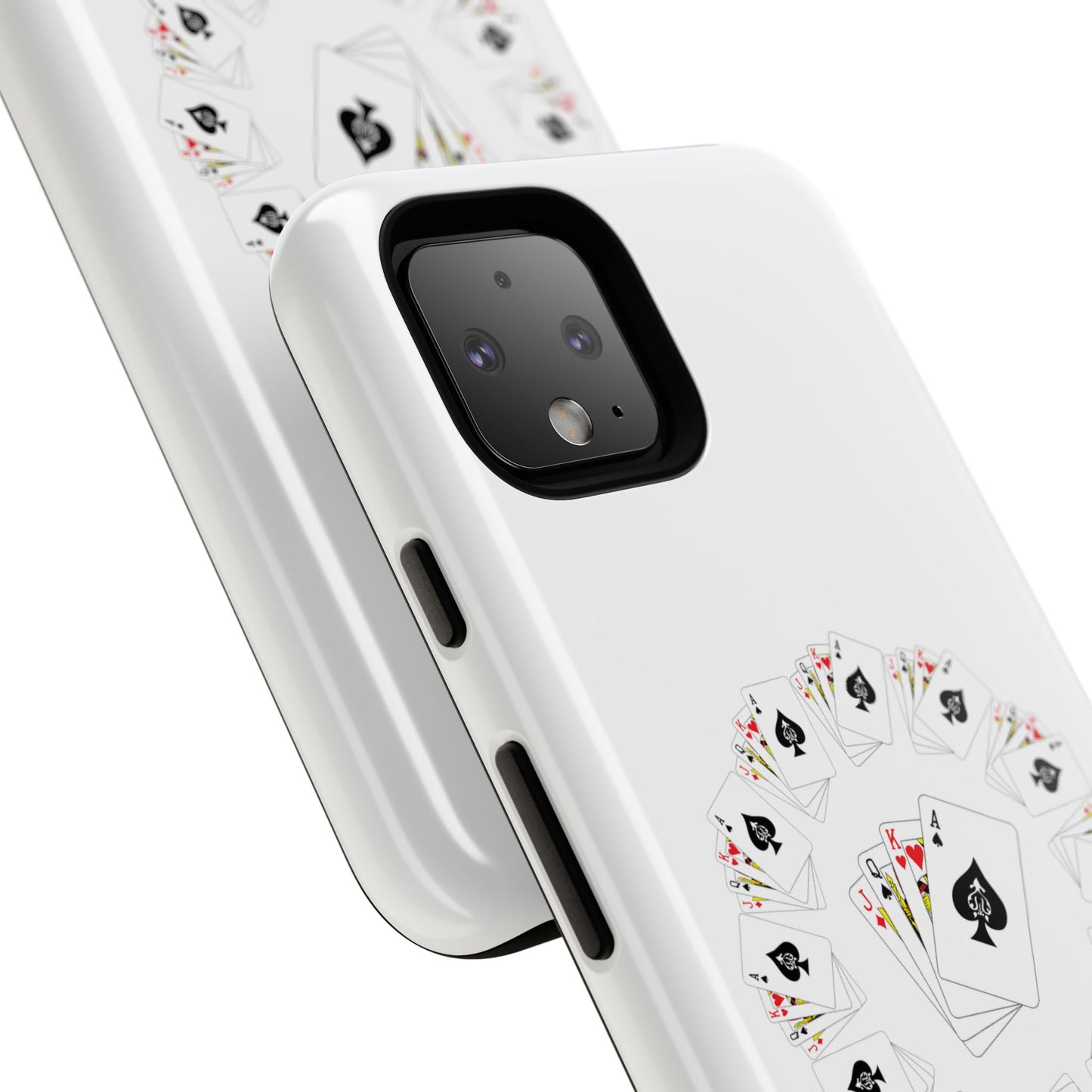 Tough Cases Phone Case, Floral Playing Cards Design, Cute Gift for Gamers, Unique Accessories for Friends, Fun Party Favor