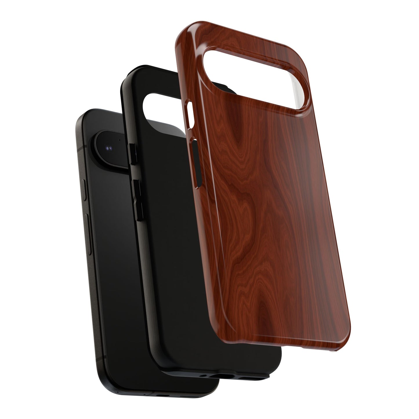 Wood Grain Phone Case, Stylish Tough Cases, Nature-Inspired Protective Cover, Unique Gifts for Him and Her, Eco-Friendly Tech Accessory