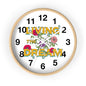 Living the Dream Floral Wall Clock, Boho Home Decor, Motivational Gift, Office Clock, Unique Wall Art