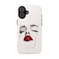 Stylish Phone Case with Artistic Lip Design, Femme Tech Accessory, Trendy Device Cover, Gift for Her, Unique Phone Accessories