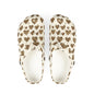Leopard Heart EVA Clogs — Comfortable Leopard-Print Foam Shoes