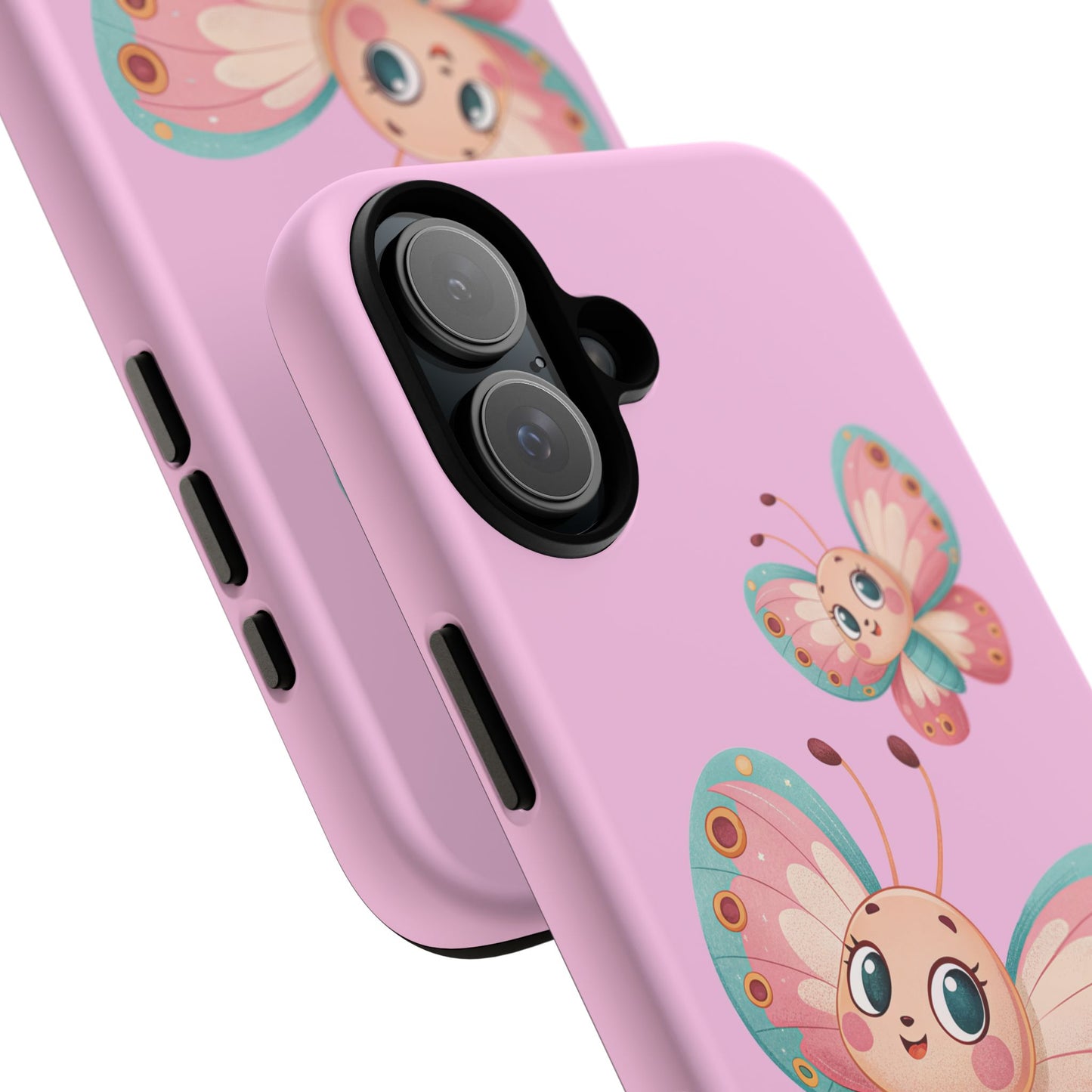 Cute Butterfly Phone Case, Tough Phone Cover, Girly Phone Accessory, Unique Gift for Her, Kids Phone Case, Floral Design Case