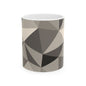 Geometric Pattern Ceramic Mug, Modern Home Decor, Coffee Lover Gift, Minimalist Kitchen Accessory, Unique Drinkware