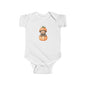 Pumpkin Bear Infant Bodysuit | Cute Baby Shower Gift, Fall Apparel, Halloween Outfit, Newborn Clothing, Cozy Baby Wear