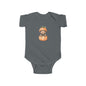 Pumpkin Bear Infant Bodysuit | Cute Baby Shower Gift, Fall Apparel, Halloween Outfit, Newborn Clothing, Cozy Baby Wear