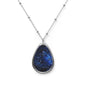 Oval Necklace Blue