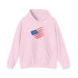 Patriotic Hoodie with American Flag Design | Unisex Sweatshirt for Independence Day, Memorial Day, Everyday Wear, Gift for Veterans