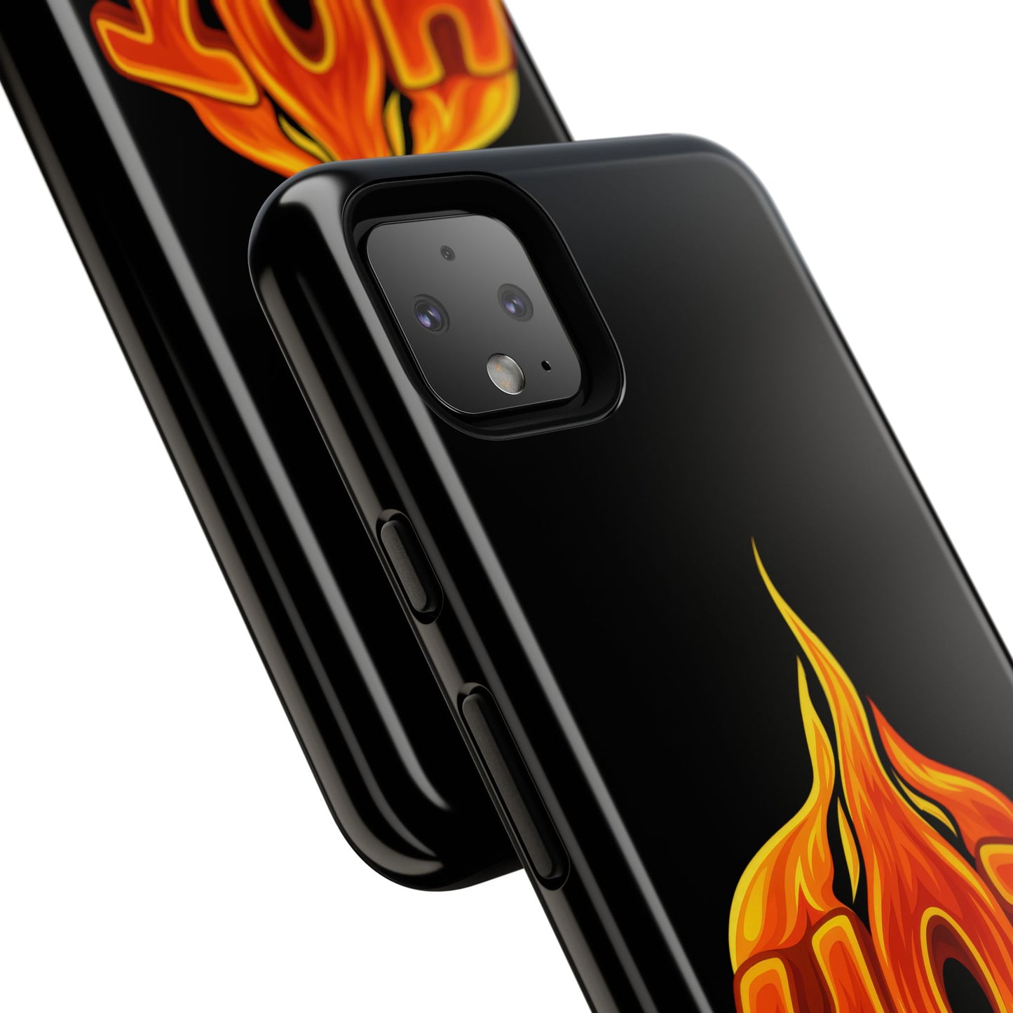Stylish Phone Case, Hot Flames Design, Gift for Teens, Trendy Accessory, Protective Cover, Unique Phone Case