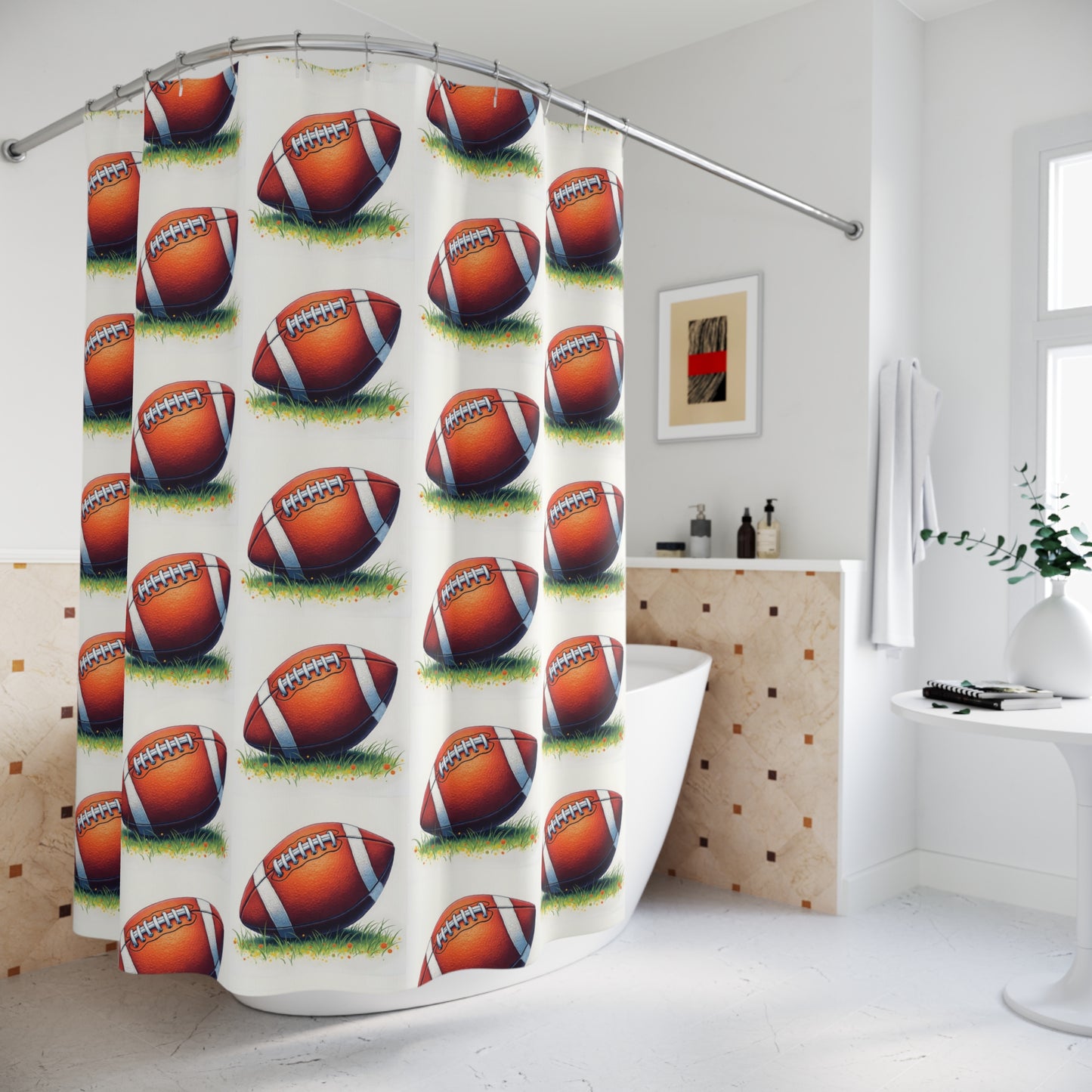 Shower Curtains football