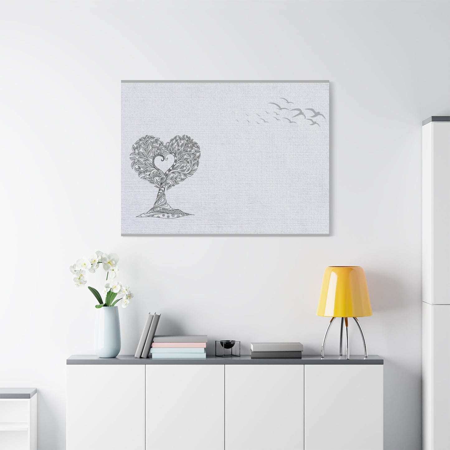 Matte Canvas, Stretched, 1.25" - Heart Tree