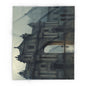Cozy Arctic Fleece Blanket with Artistic Architecture Design, Soft Throw Blanket, Home Decor, Gift for Art Lovers, Warm Bedding