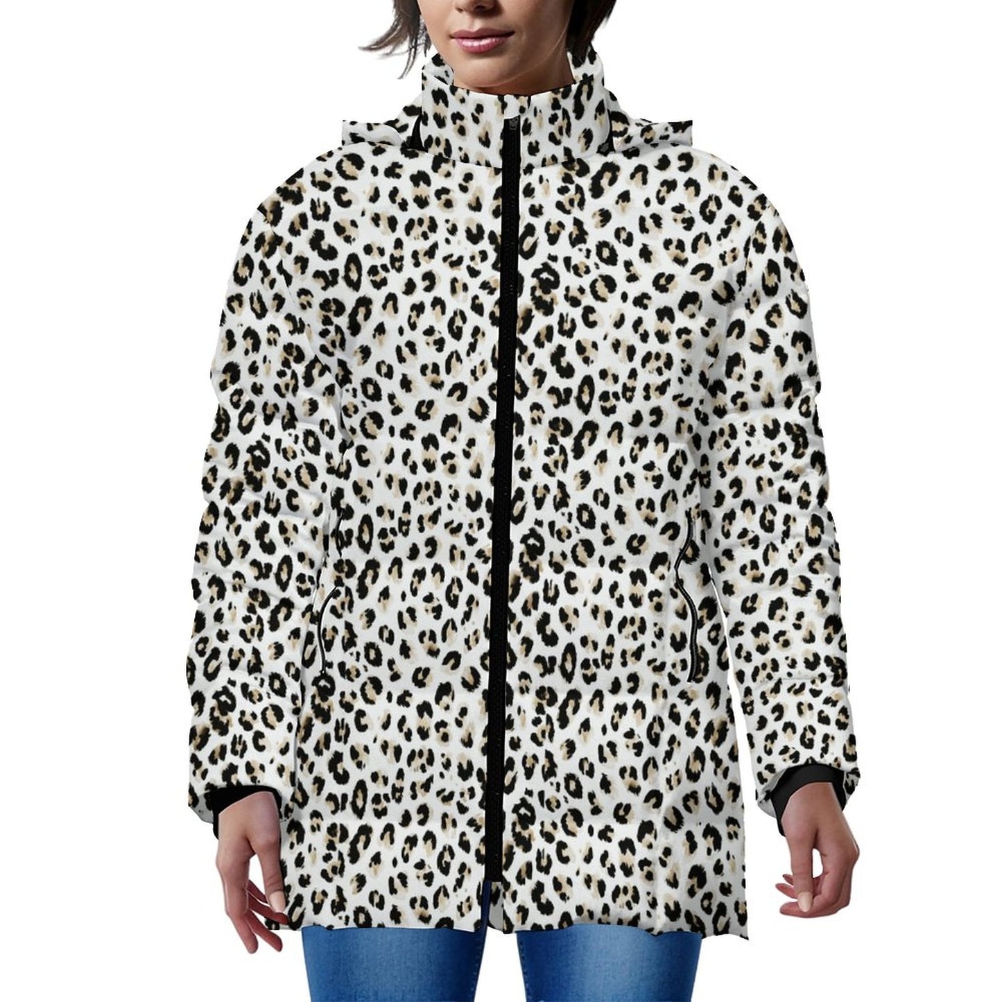 Winter Quilted Long-Sleeve Hooded Outerwear