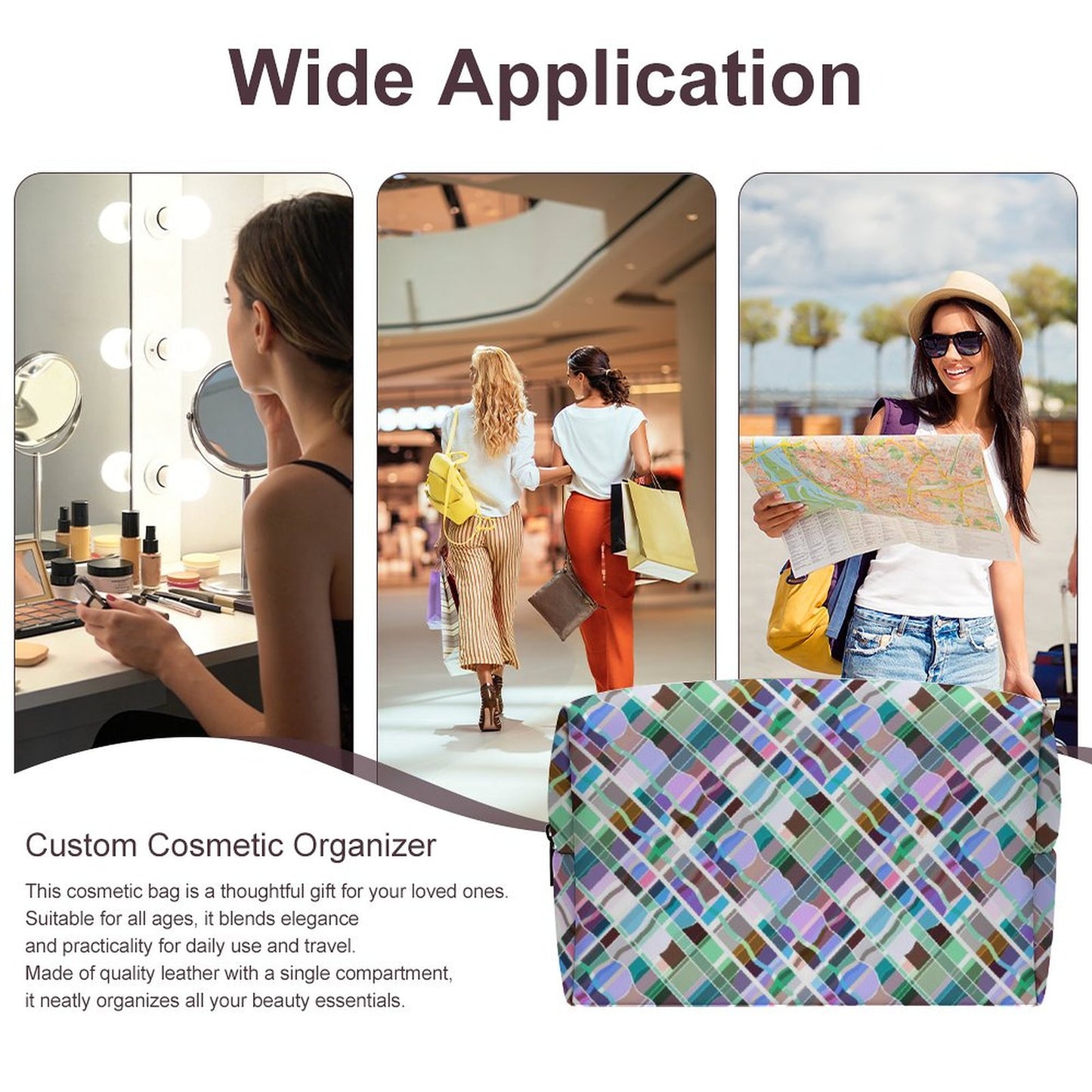 Square Makeup Bag