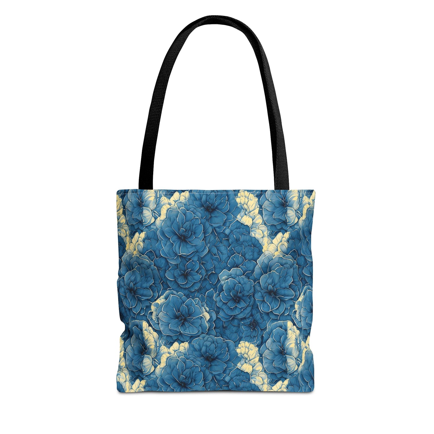 Floral Blue Peony Tote