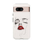 Stylish Phone Case with Artistic Lip Design, Femme Tech Accessory, Trendy Device Cover, Gift for Her, Unique Phone Accessories