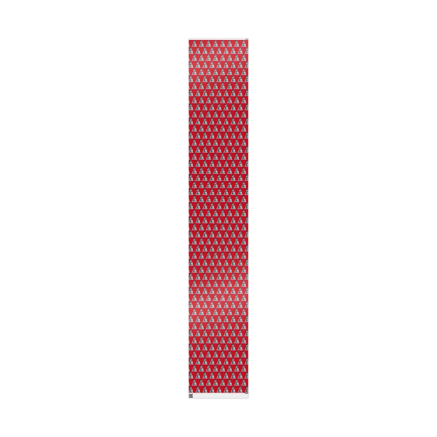 Red Snowman Wrapping Paper Roll – Festive Holiday Gift Wrap with Cute Snowmen Pattern