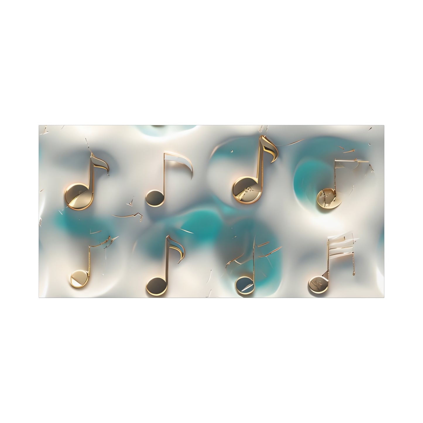 Musical Notes Wall Art Canvas, Elegant Home Decor, Perfect for Musicians, Music Lovers, Gifts for Music Teachers, Unique Art Piece