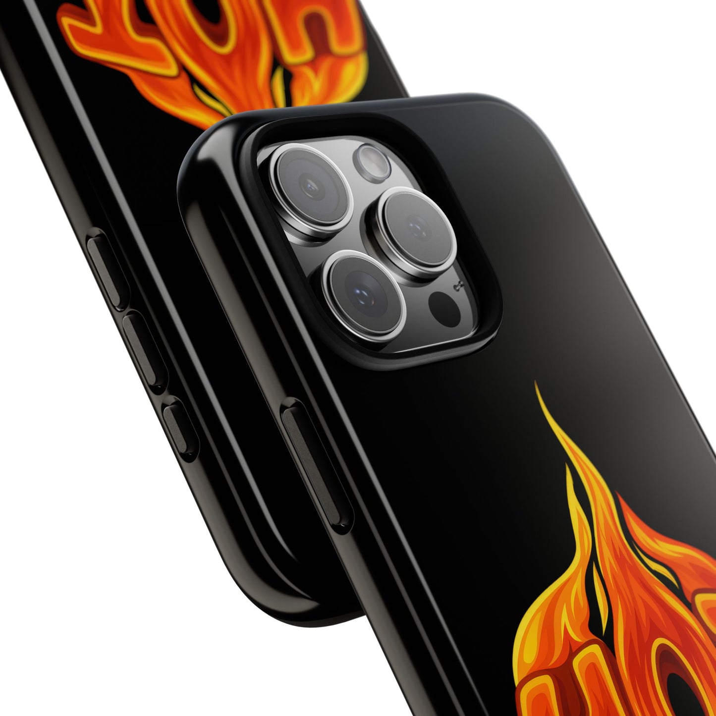 Stylish Phone Case, Hot Flames Design, Gift for Teens, Trendy Accessory, Protective Cover, Unique Phone Case