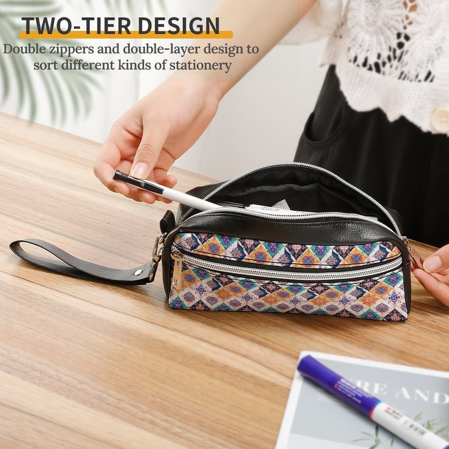 Versatile Cosmetic Bag & Pencil Case Pouch
