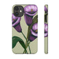 Floral Phone Case - Tough Cases, Purple Flower Design, Cell Phone Accessories, Gift for Her, Nature Lover Essentials