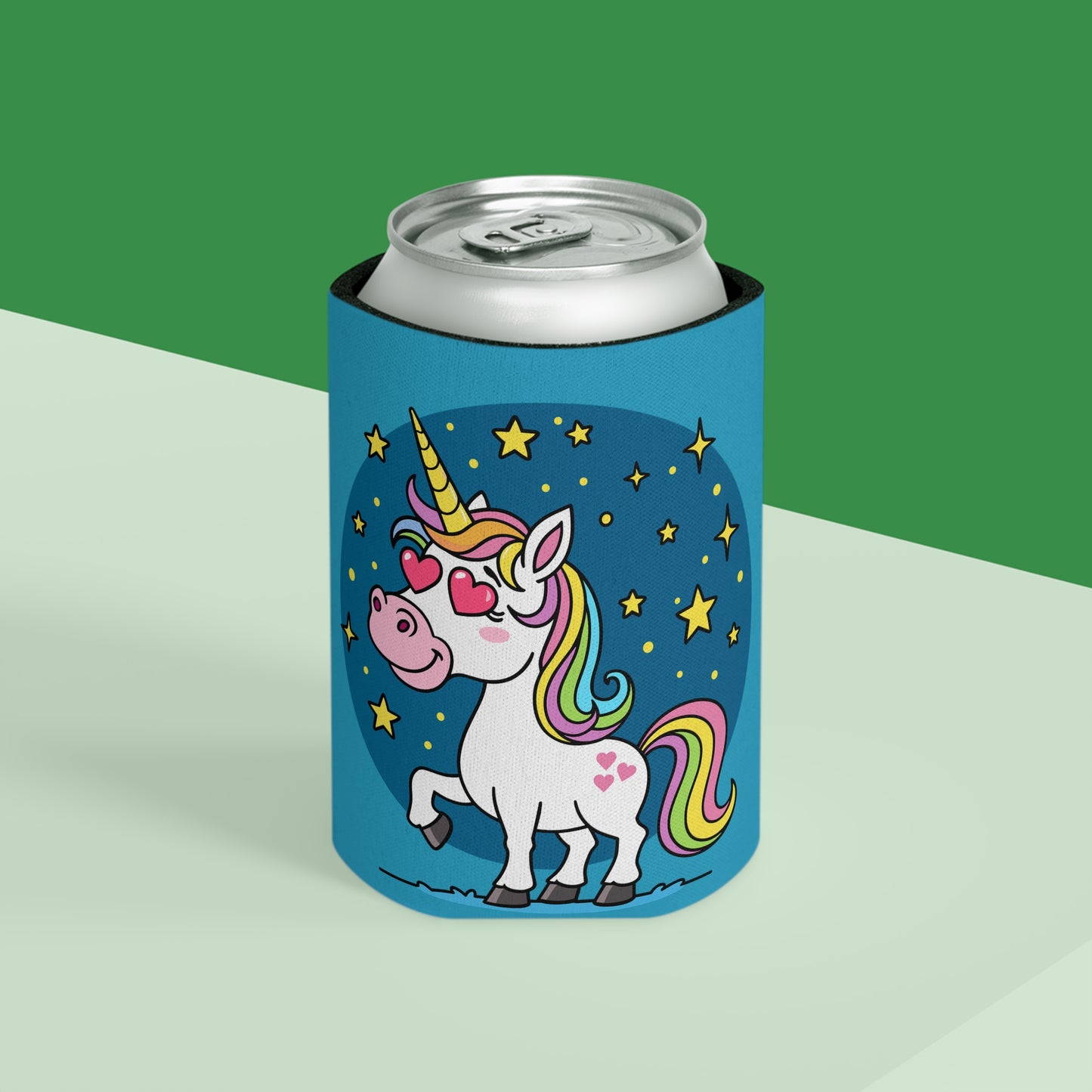 Whimsical Unicorn Can Cooler - Fun Drink Insulator for Parties, Birthdays, Summer BBQs, Magical Celebrations, Gift for Unicorn Lovers