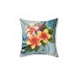Tropical Floral Throw Pillow - Perfect for Home Decor, Summer Vibes