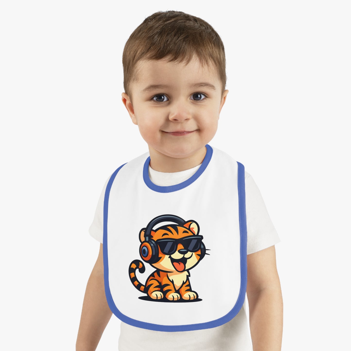 Cool Tiger Baby Bib, Cute Bib for Toddlers, Fun Feeding Accessory, Birthday Gift for Kids, Stylish Baby Gear