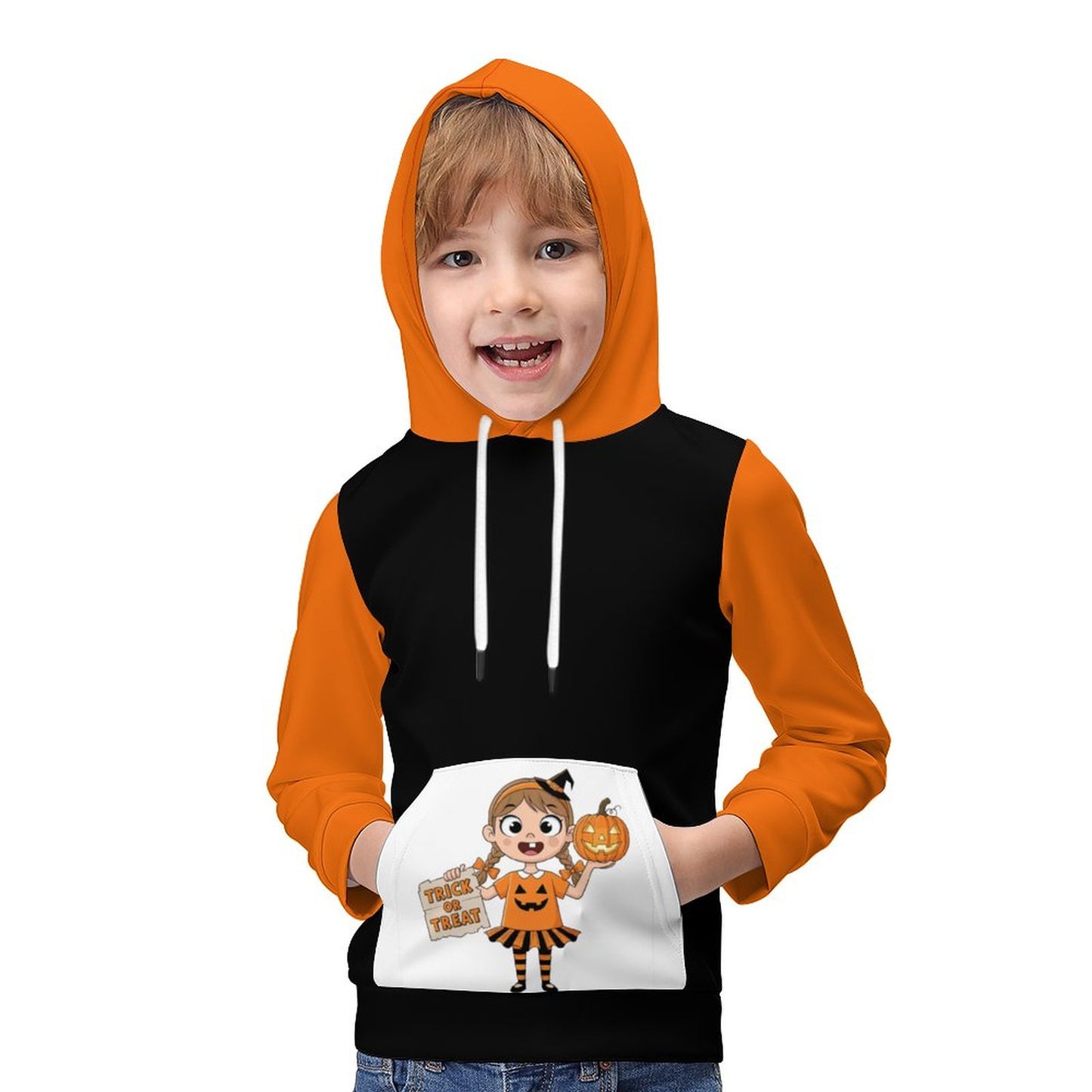 Halloween Hoodie for Kids with a Pocket