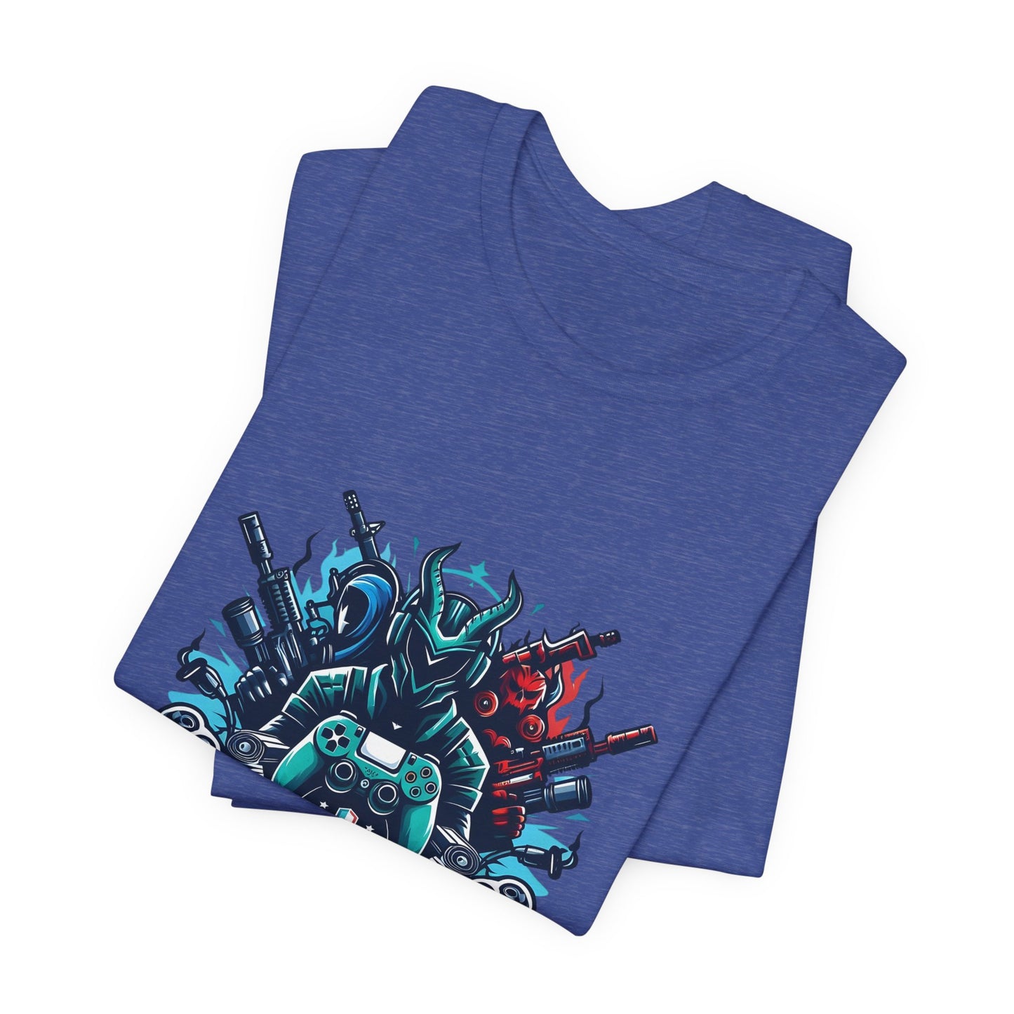 Gaming Controller Emblem Tee — Esports Gamer Graphic T-Shirt