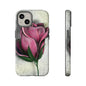 Rose Phone Case – Tough Cases, Floral Phone Cover, Gift for Her, Minimalist Design, Nature Lover's Accessory, Birthday Gift Idea
