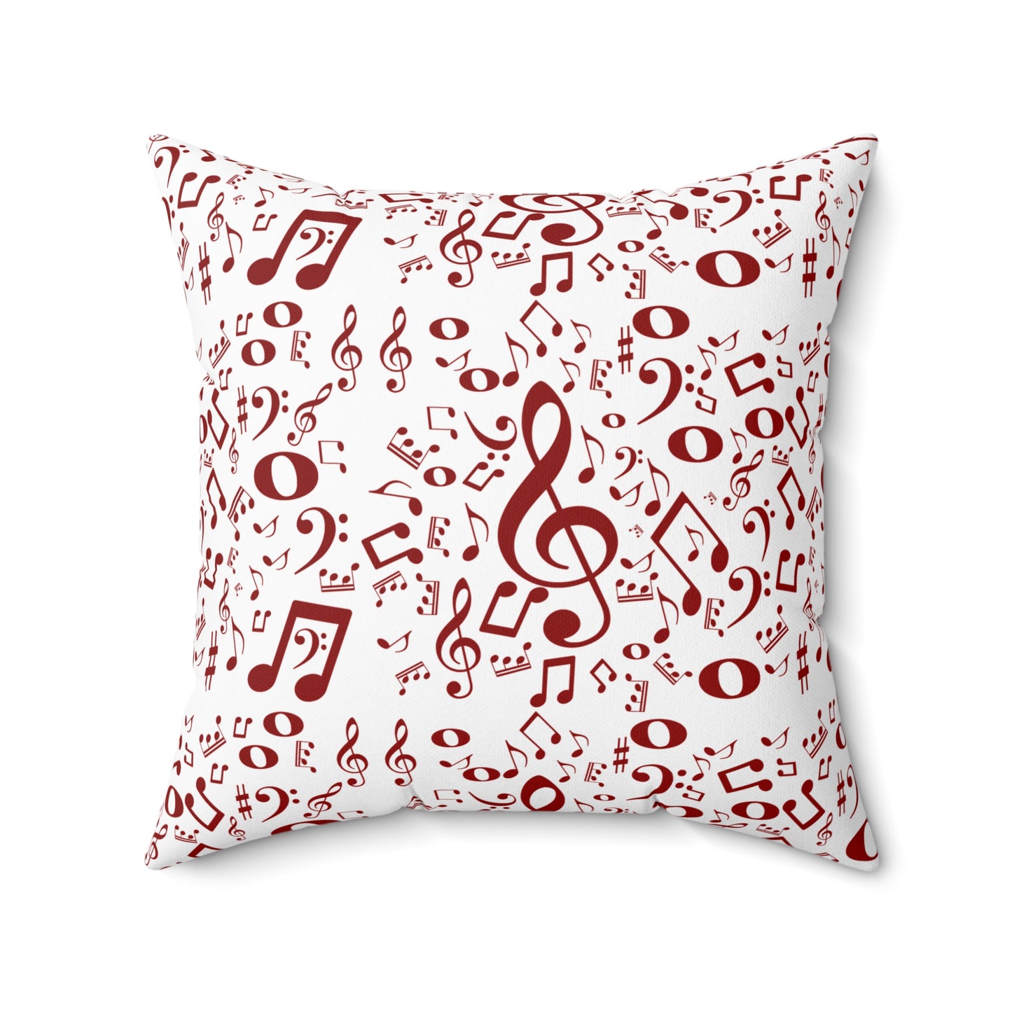 Musical Note Throw Pillow – Perfect for Music Lovers, Home Decor, Gift for Musicians, Cozy Accent, Square Plush Cushion