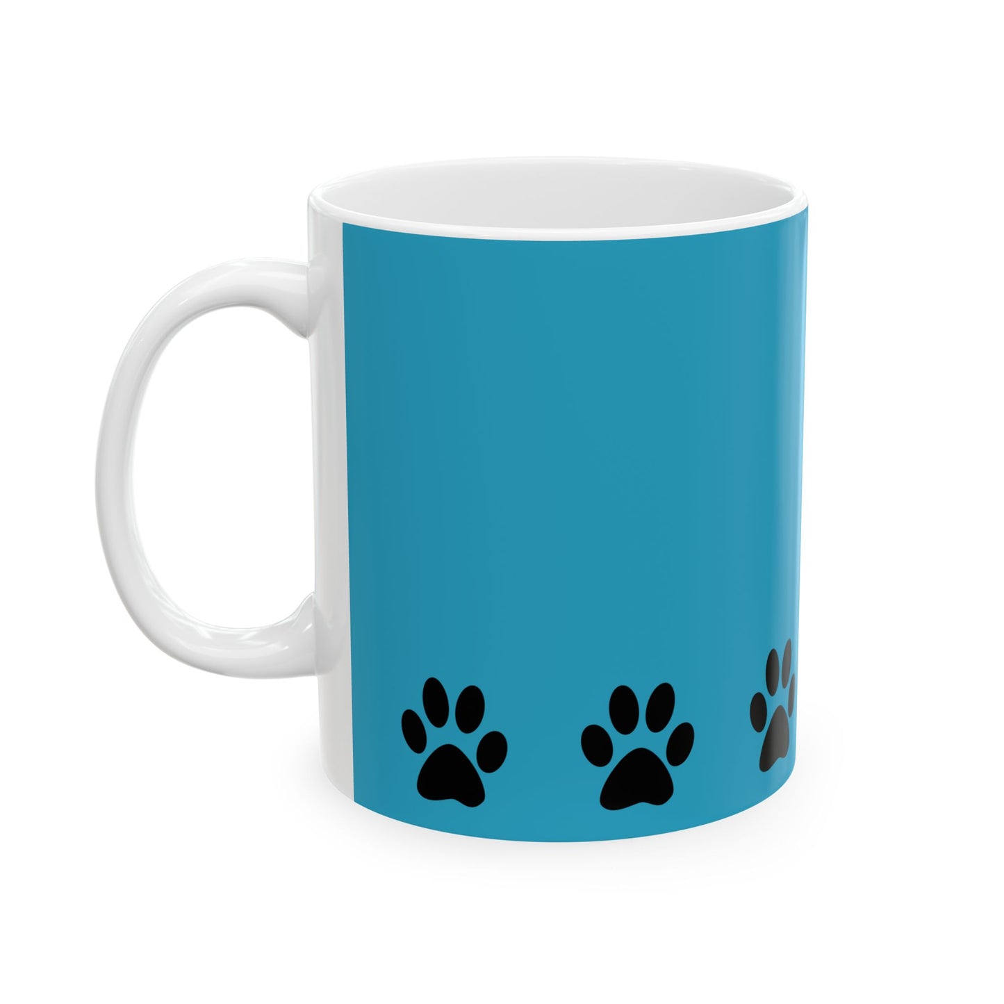 Paw Print Ceramic Mug - Ideal for Pet Lovers, Dog Owners, Animal Enthusiasts, Gift for Pet Birthdays, Cozy Coffee Moments, Kitchen Decor