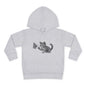 Cute Cat and Butterfly Toddler Hoodie, Toddler Pullover, Kids Fleece Hoodie, Animal Lover Gift, Playtime Pullover