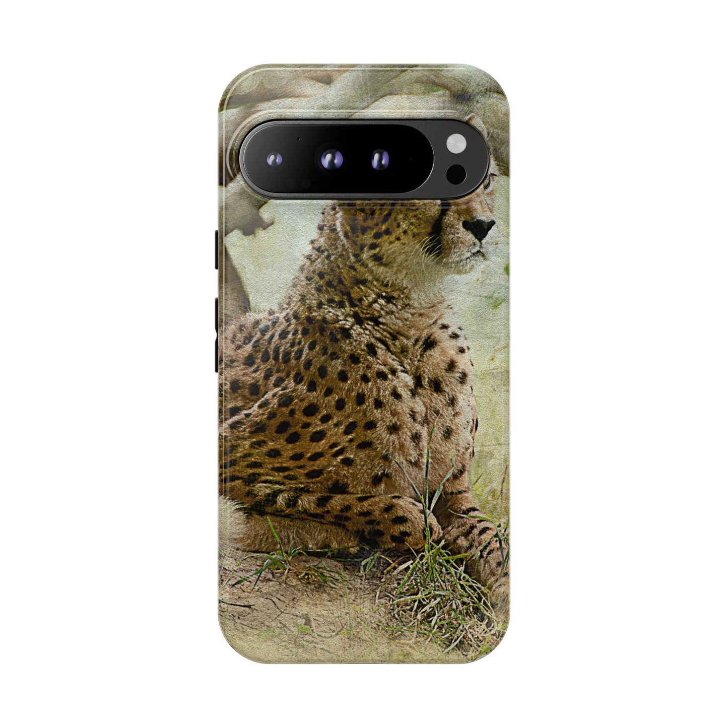 Cheetah Phone Case, Tough Cases, Animal Lover Gift, Wildlife Protection, Eco-Friendly Mobile Cover, Unique Phone Accessory