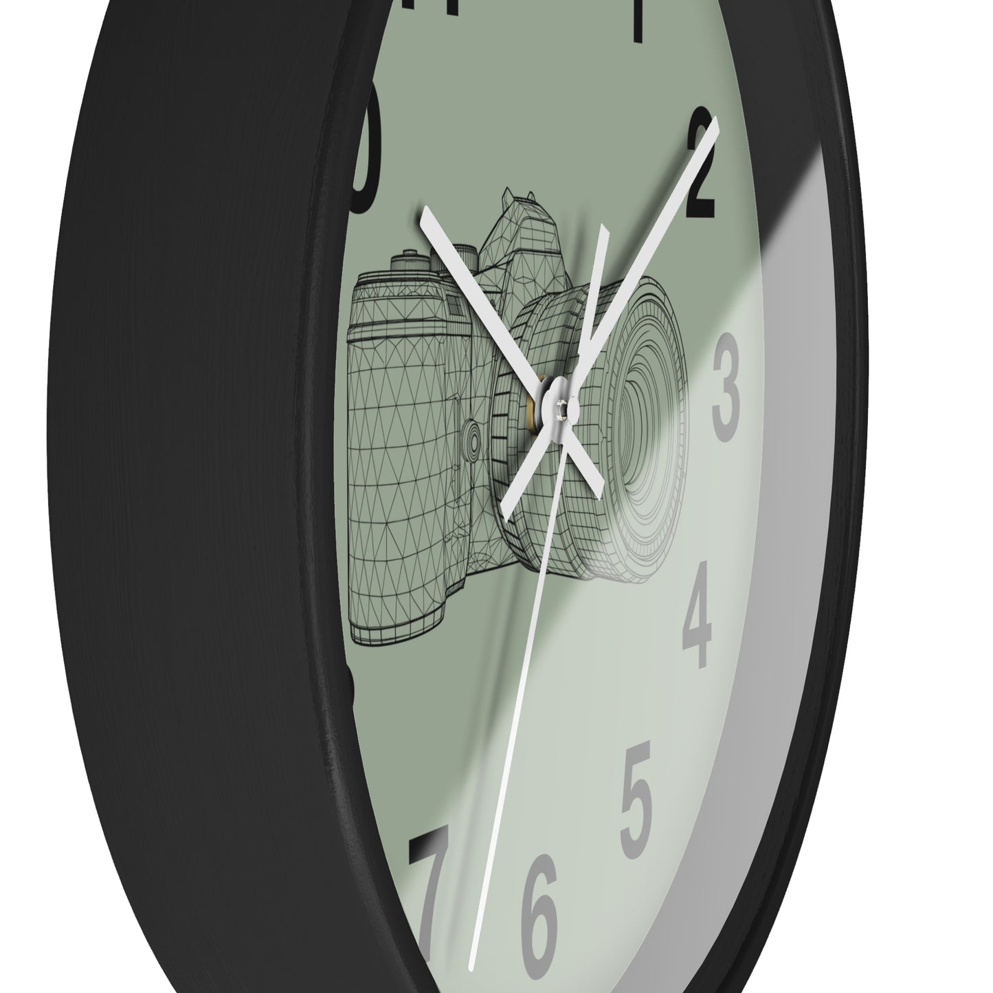 Photography Themed Wall Clock, Unique Gift for Photographers, Blue Clock, Home Decor, Creative Wall Art, Photography Lover