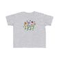 Whimsical Toddler Tee - 'Be Kind' Design, Cute Kids' Shirt, Floral Graphic Tee, Toddler Gift, Inspirational Apparel