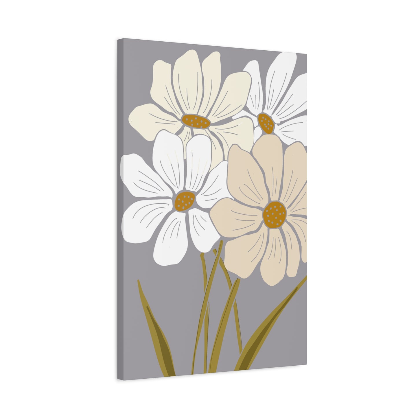 Copy of Copy of Matte Canvas, Stretched, 1.25" Tulips Pink and Purple Flowers