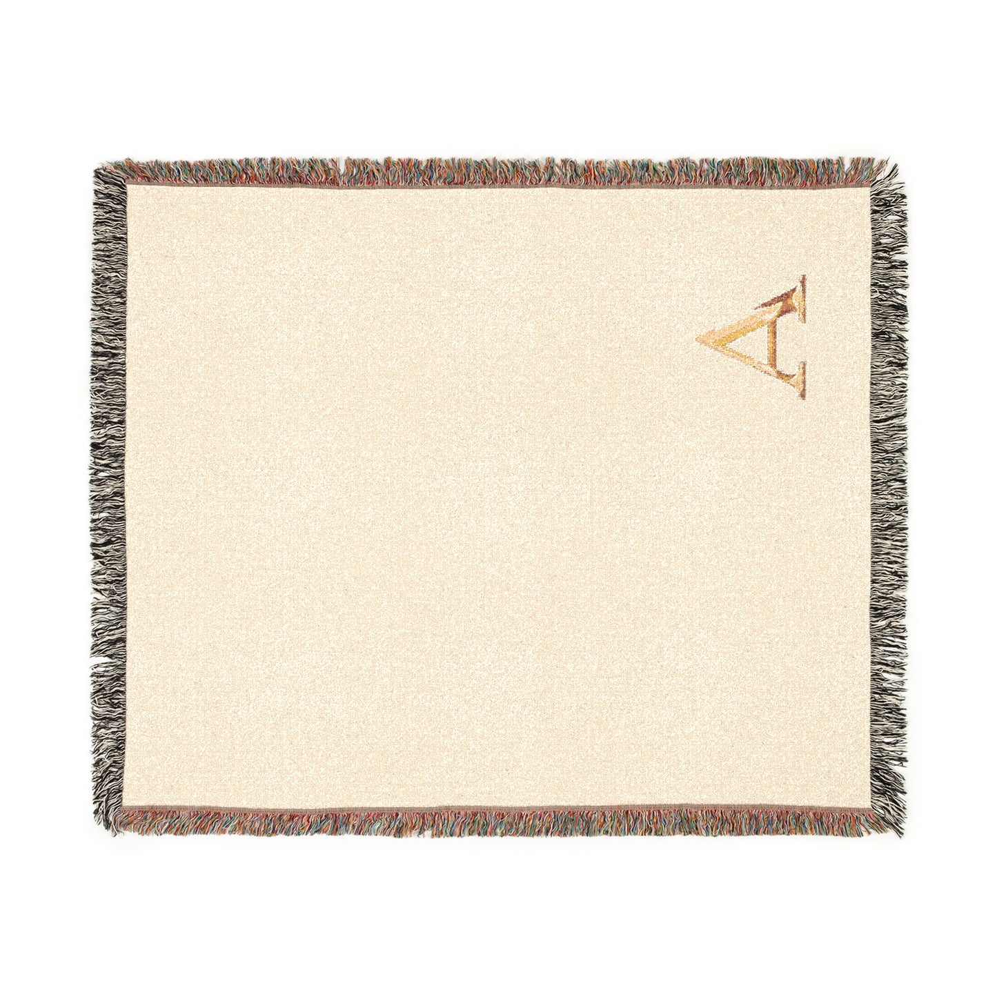 Cozy Woven Blanket - Personalized Gift Letter A