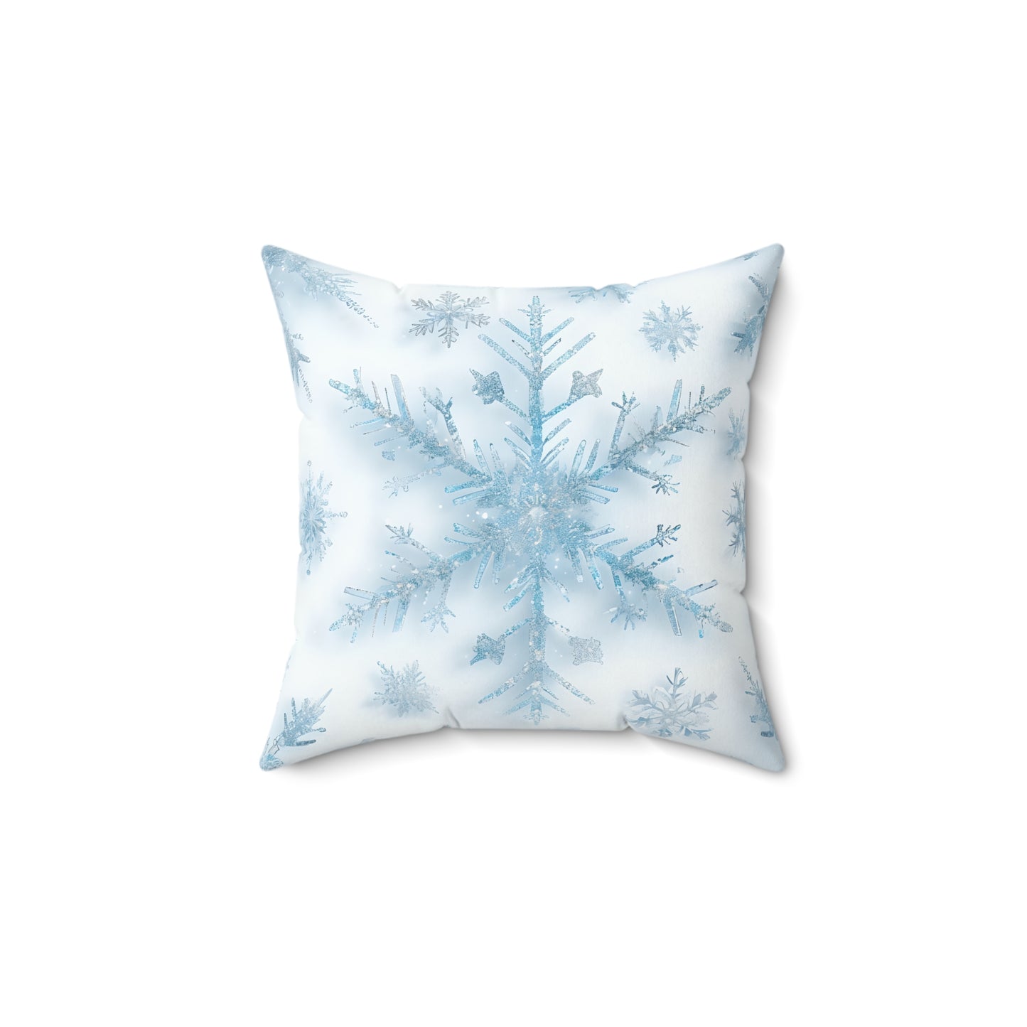 Winter Snowflake Decorative Pillow, Cozy Home Accent, Perfect Holiday Gift, Winter Decor, Snowflake Print Pillow