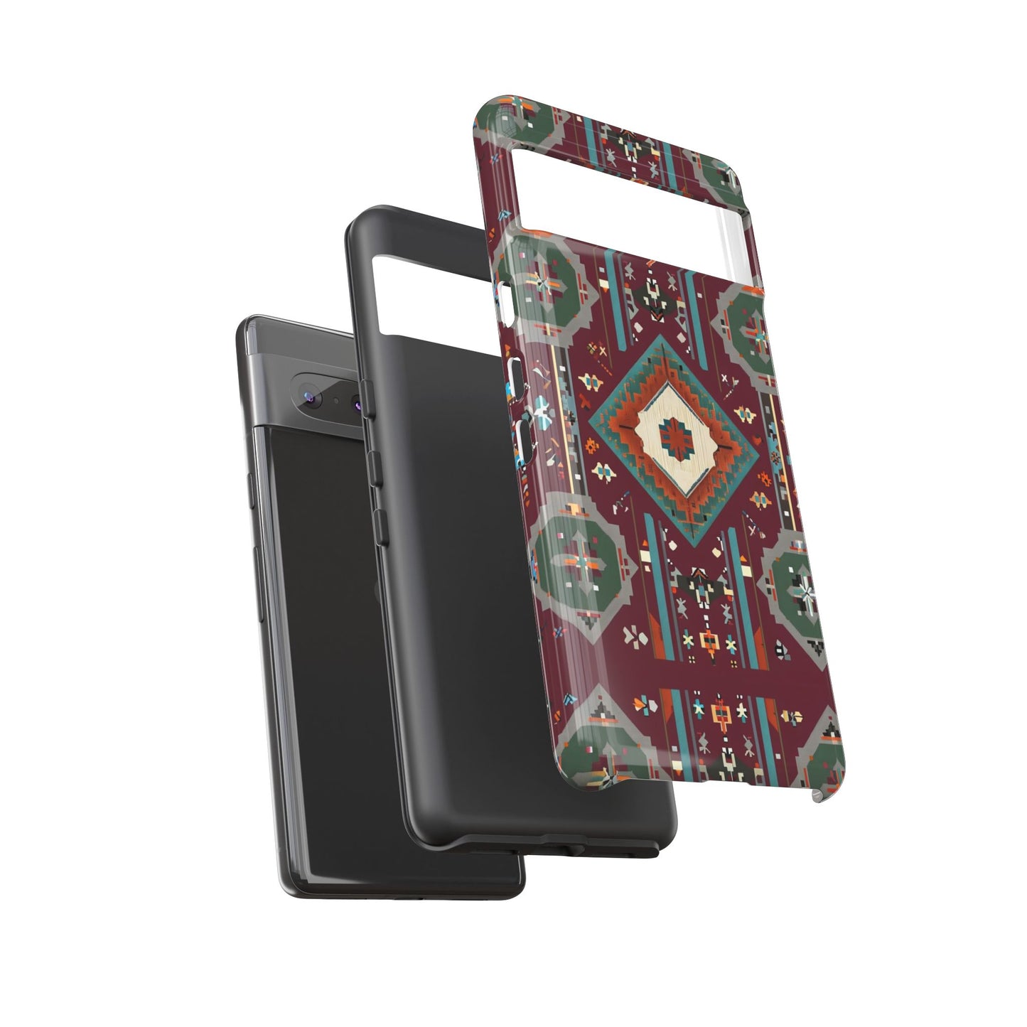 Tribal Pattern Phone Case - Boho Chic, Tough Durable Cover, Stylish Tech Accessory, Gift for Him/Her, Festival Essentials