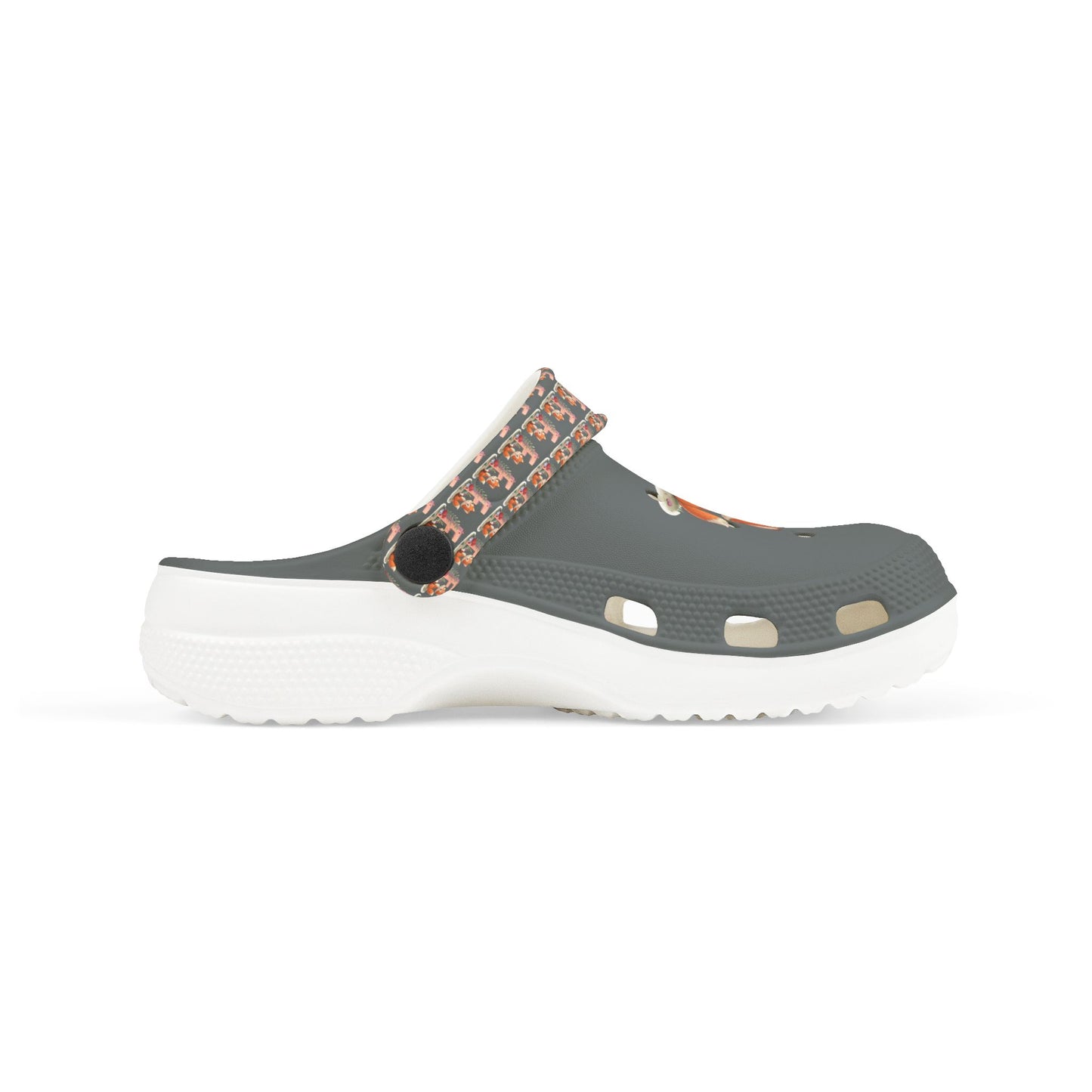 Kid's EVA Foam Clogs with Cute Fox Design - Letter F
