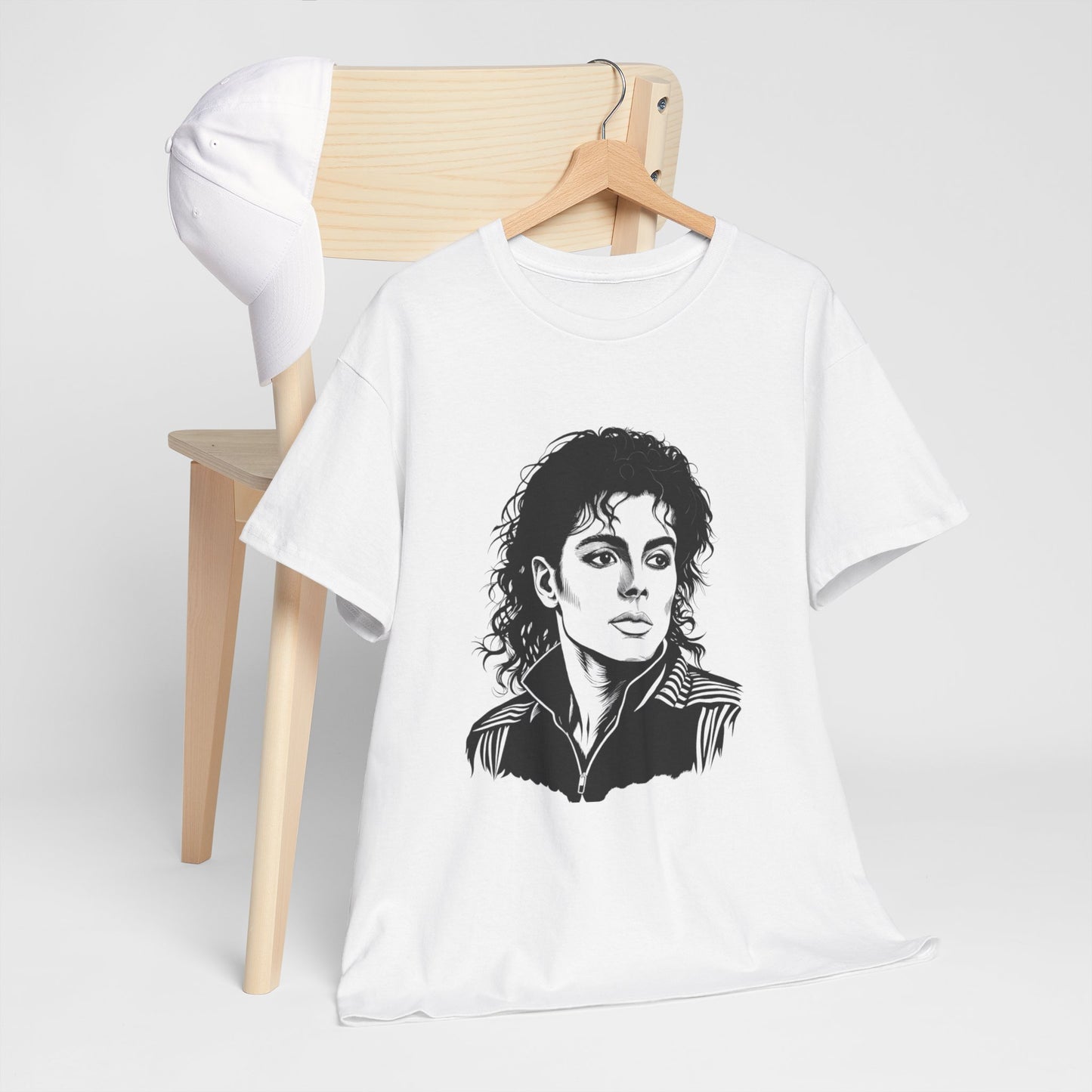 Michael Inspired Unisex Heavy Cotton Tee, Vintage Style Shirt, Retro Graphic Tee, Music Lover Gift, Unisex Casual Wear