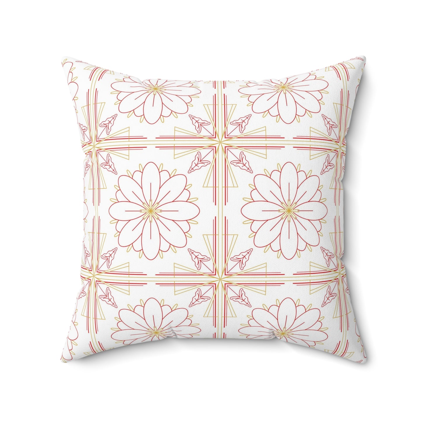 Chic Floral Square Pillow | Decorative Cushion, Home Decor, Boho Style, Gift for Her, Couch Pillow, Throw Pillow