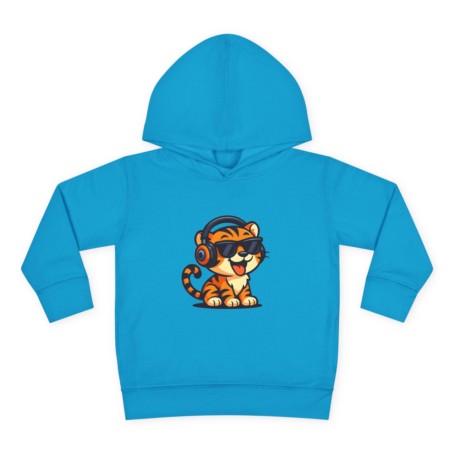 Toddler Cool Cat Fleece Hoodie - Fun Kids Apparel for Playtime, Birthday Gift, Nursery, Casual Wear, Music Lovers