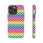 Rainbow Dot Phone Case, Colorful Phone Cover, Fun Phone Accessory, Gift for Friends, Trendy Mobile Case