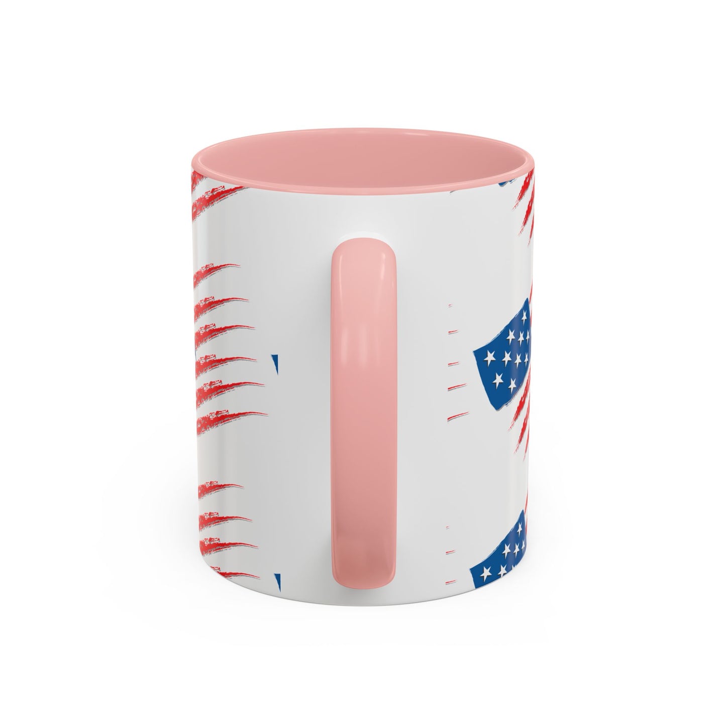 Patriotic Accent Coffee Mug | USA Flag Design, Perfect Gift for Veterans & Independence Day, Coffee Lover's Merchandise, Red White [...]