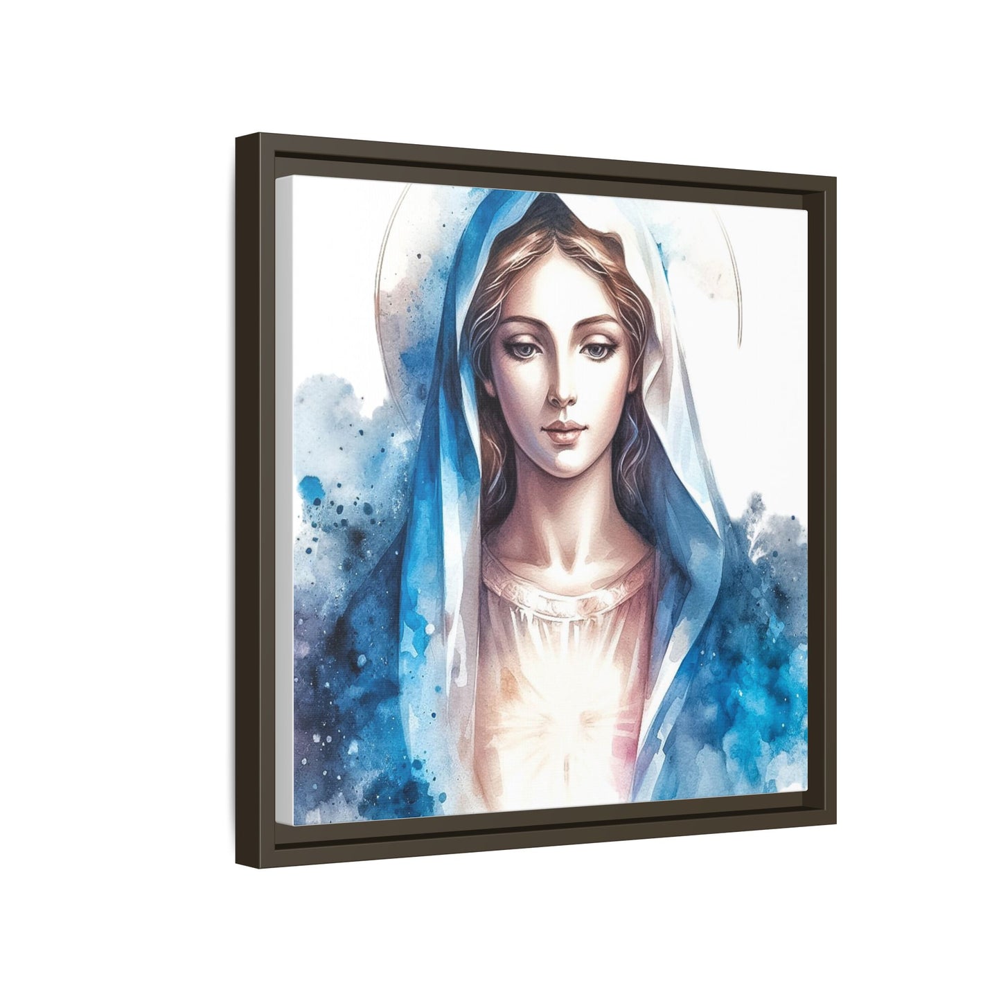 Framed Canvas Art Print, Spiritual Decor, Religious Artwork, Wall Decor, Gift for Faith, Elegant Home Decoration